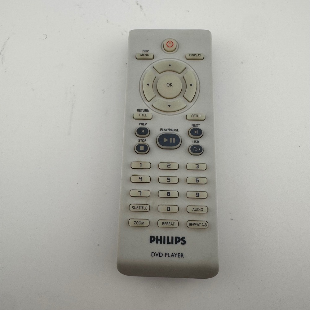 Philips DVD Player Remote RC-2012 Gray Black Replacement Controller OEM